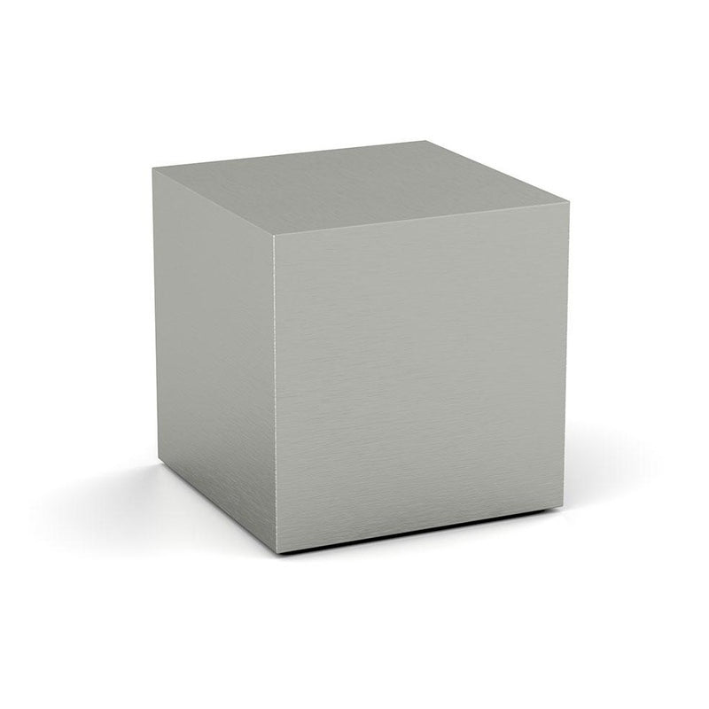 Cube Ashes Miniature Keepsake Urn in Stainless Steel Rotated View