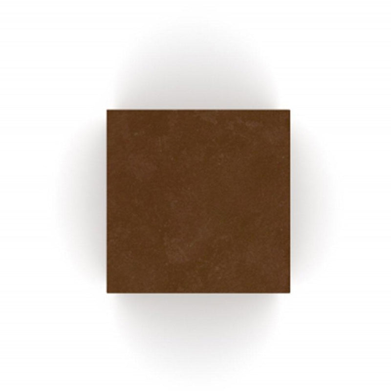 Cube Cremation Urn for Ashes Adult in Waxed Steel Top View