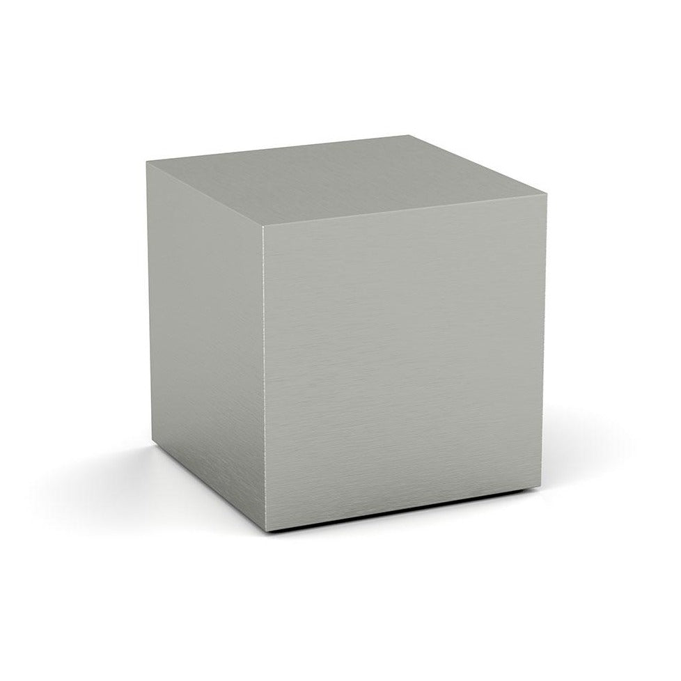 Cube Cremation Urn for Ashes Companion in Stainless Steel Rotated View