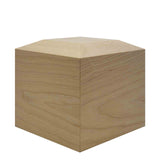 Cube Cremation Urn for Ashes in Ash Wood