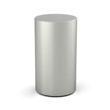 Cylinder Cremation Urn for Ashes Large Adult in Stainless Steel Front View