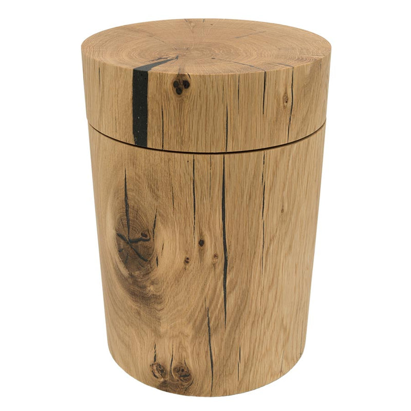 Dawn Cremation Urn for Ashes in Oak Wood Top View
