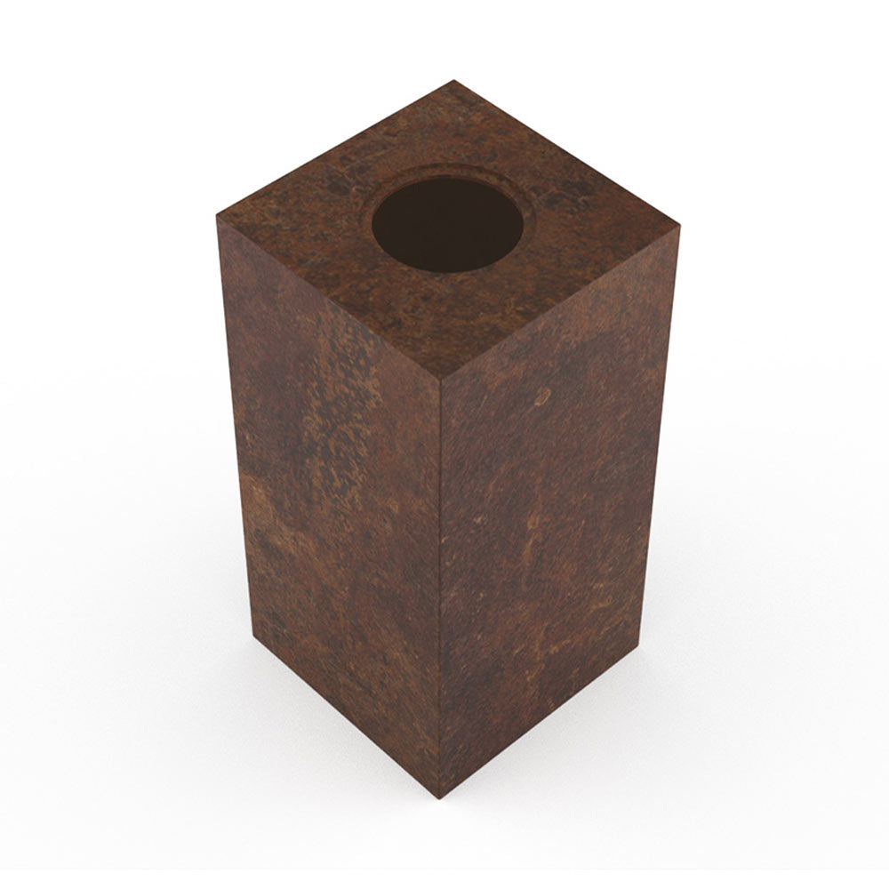 Dimension Cremation Urn for Ashes Adult in Brown Bronze Bottom View