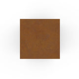 Dimension Cremation Urn for Ashes Pet in Corten Steel Top View