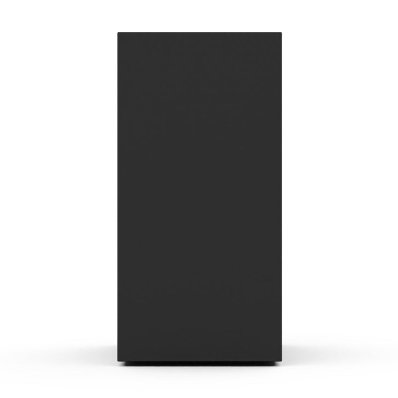 Dimension Cremation Urn for Ashes Pet Matte Black Stainless Steel Front View