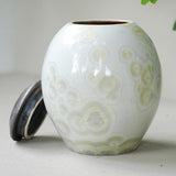 Dolomite Cremation Urn for Pets Ashes Lid Off Rotated View