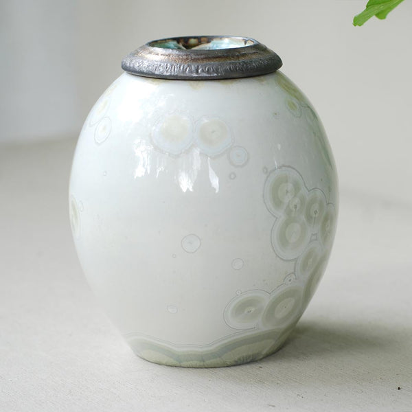 Dolomite Cremation Urn for Pets Ashes Rear View