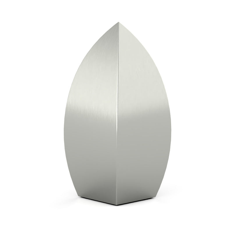 Drop Ashes Keepsake Urn in Stainless Steel Rotated View