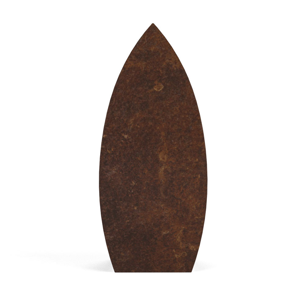 Drop Cremation Urn for Ashes Adult in Brown Bronze Side View