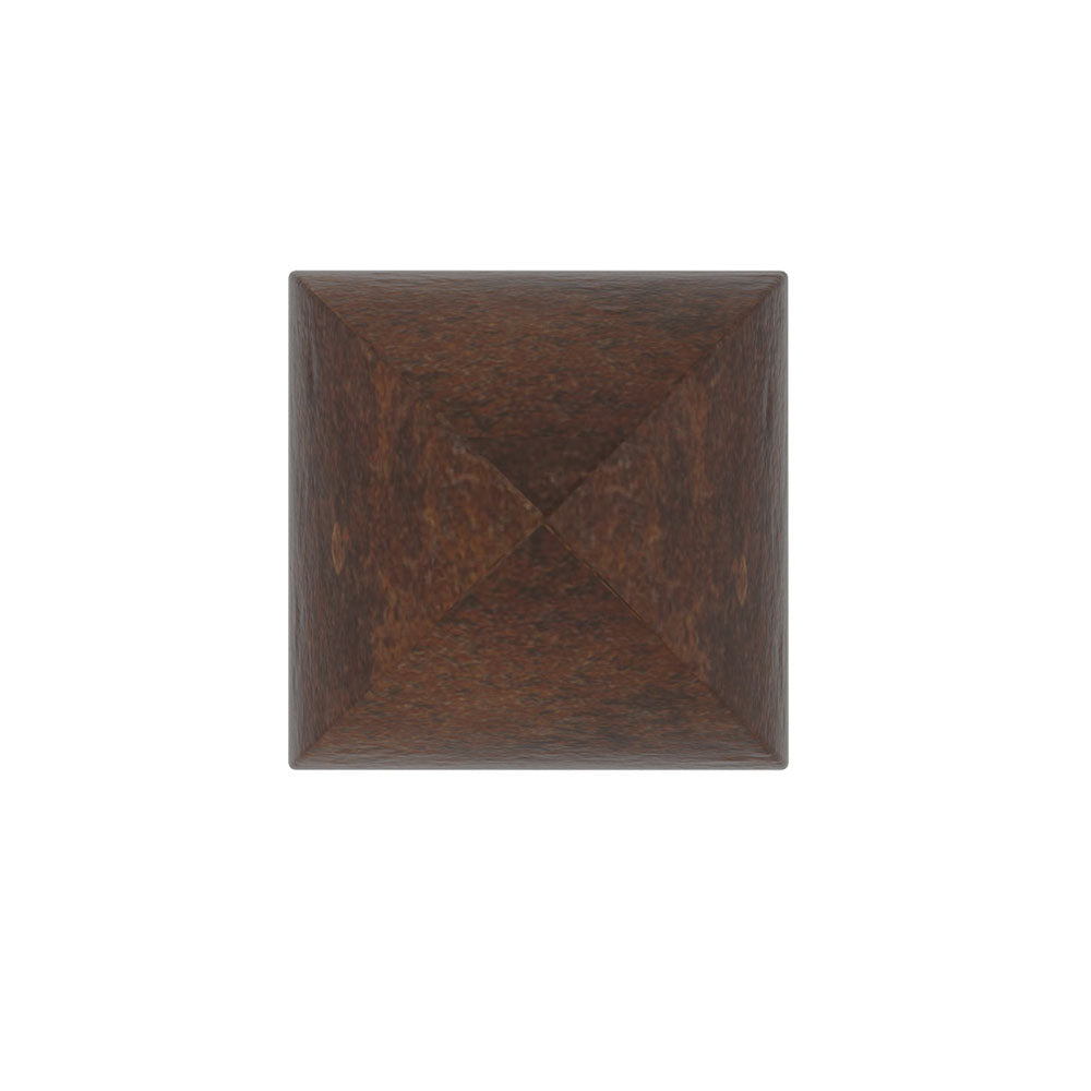Drop Cremation Urn for Ashes Adult in Brown Bronze Top View