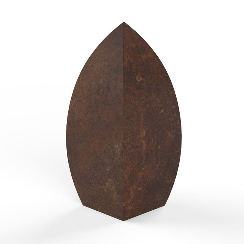 Drop Cremation Urn for Ashes Child in Brown Bronze Rotated View