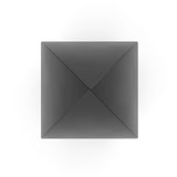 Drop Cremation Urn for Ashes Child in Matte Black Stainless Steel Top View