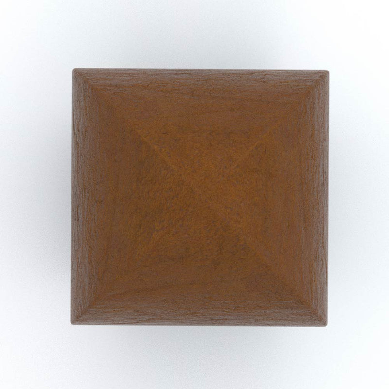 Drop Cremation Urn for Ashes Companion in Corten Steel Top View