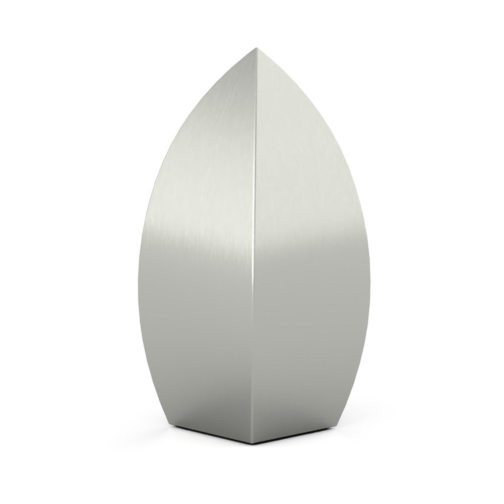 Drop Cremation Urn for Ashes Companion in Stainless Steel Rotated View
