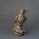 Eagle Cremation Urn for Ashes Dark Beige Left View