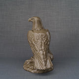 Eagle Cremation Urn for Ashes Dark Beige Rear View
