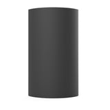 Ellipse Cremation Urn for Ashes Child in Matte Black Stainless Steel Front View