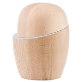 Eclipse Cremation Urn for Ashes in Beech Wood with Silver