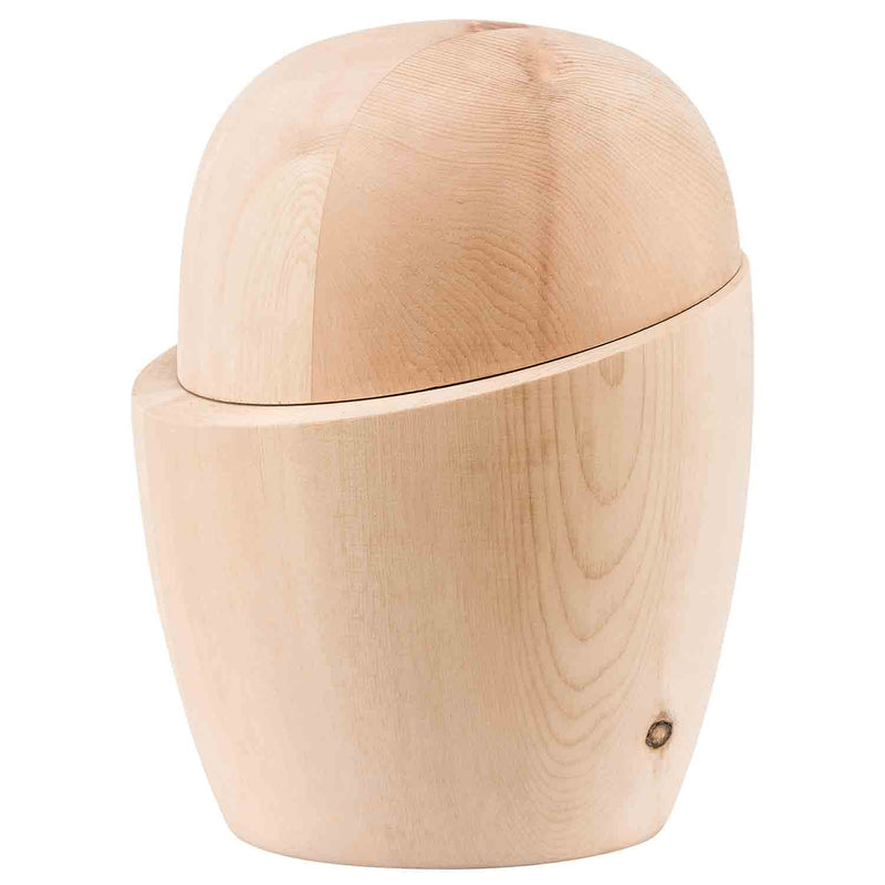 Eclipse Cremation Urn for Ashes in Swiss Pine Wood