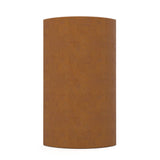 Ellipse Cremation Urn for Ashes Adult in Corten Steel Front View