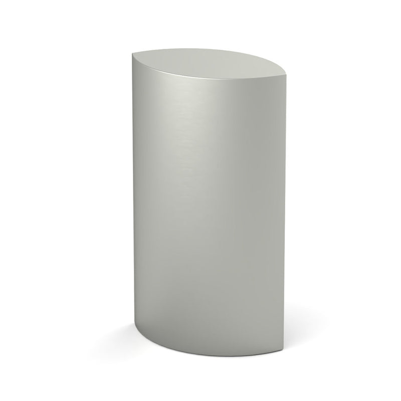 Ellipse Cremation Urn for Ashes Adult in Stainless Steel Rotated View