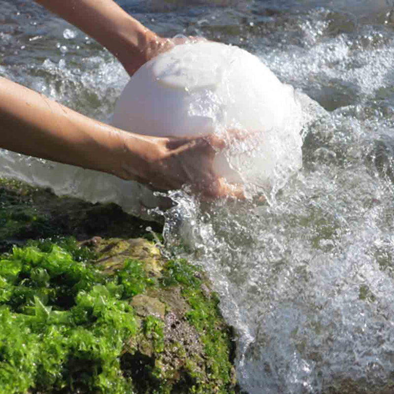 Embark Round Biodegradable Urn for Pets Ashes Large Being Placed in Water