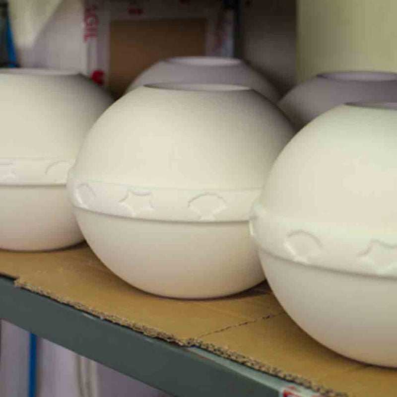 Embark Round Biodegradable Urn for Pets Ashes Large on Shelf