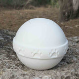 Embark Round Biodegradable Urn for Pets Ashes Small Outside