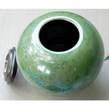 Emerald Cremation Urn for Ashes Lid Off Top View