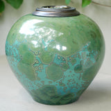 Emerald Cremation Urn for Ashes Right View