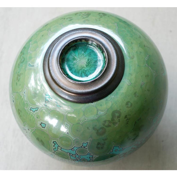 Emerald Cremation Urn for Ashes Top View