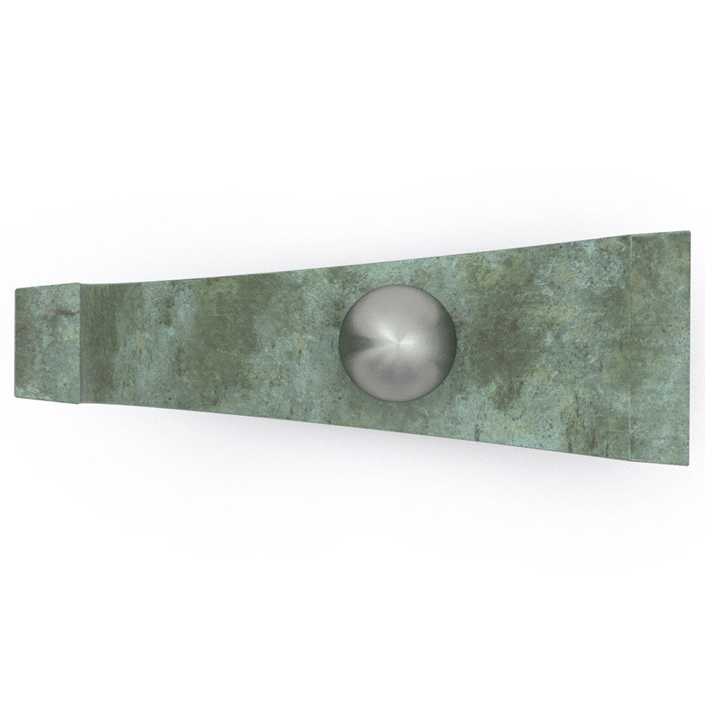 Equilibrium Ashes Keepsake Urn in Green Bronze Top View