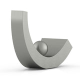 Equilibrium Cremation Urn for Ashes Companion in Stainless Steel Back View