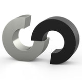 Eternal Cremation Urn for Ashes Companion in Stainless Steel and Matte Black Rotated View