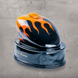 Flame Motorcycle Fuel Tank Cremation Urn for Ashes Orange