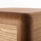 Flight Cremation Urn for Ashes in Oak Top right Corner