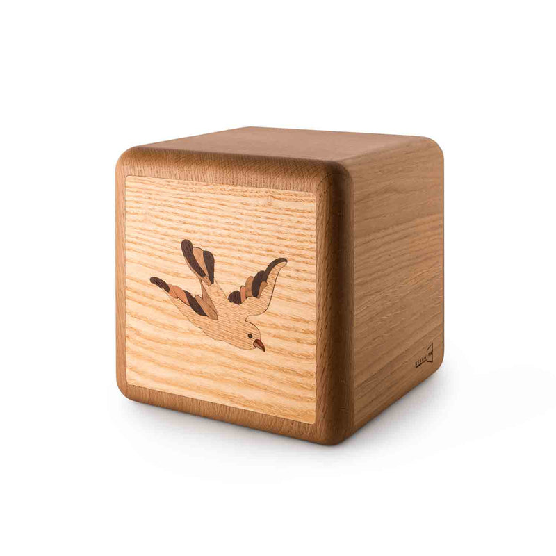 Flight Cremation Urn for Ashes in Oak