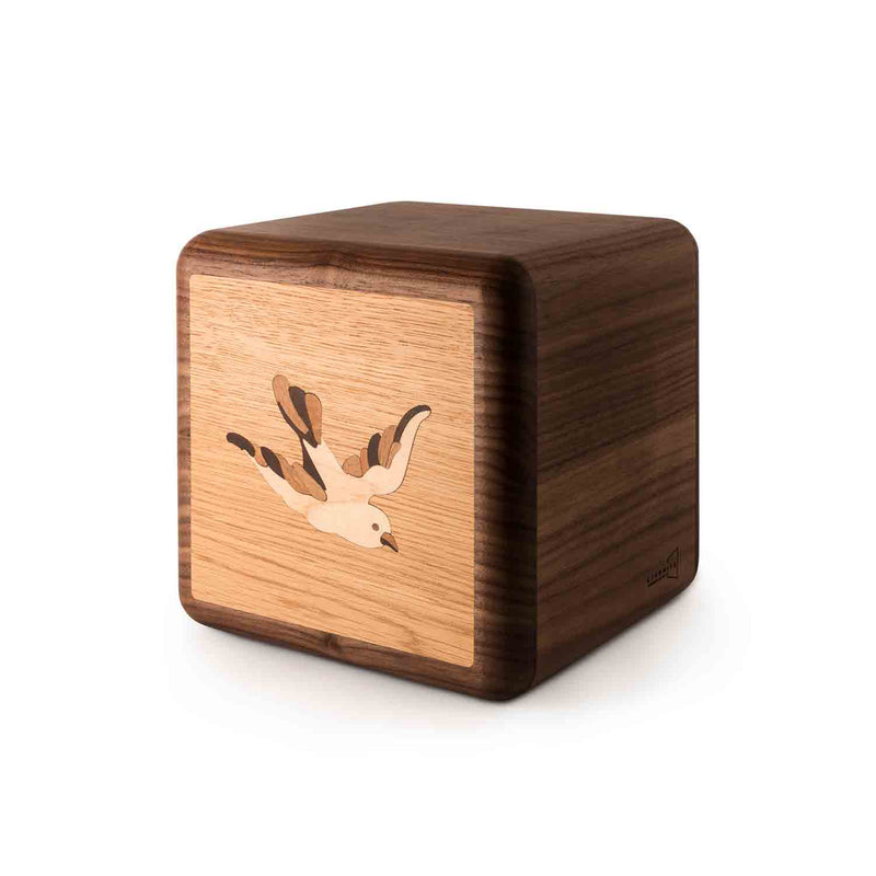 Flight Cremation Urn for Ashes in Walnut
