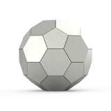 Football Cremation Urn for Ashes Adult in Stainless Steel Back View