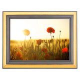 Frame Cremation Urn for Ashes Painted Gold and Silver Flower Field