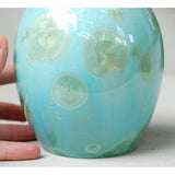 Fuchsite Cremation Urn for Pets Ashes Close up with Hand