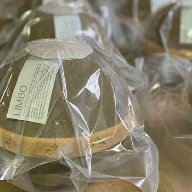 Geos Earth Biodegradable Urn for Ashes Burial in Package Zoomed In - Infant