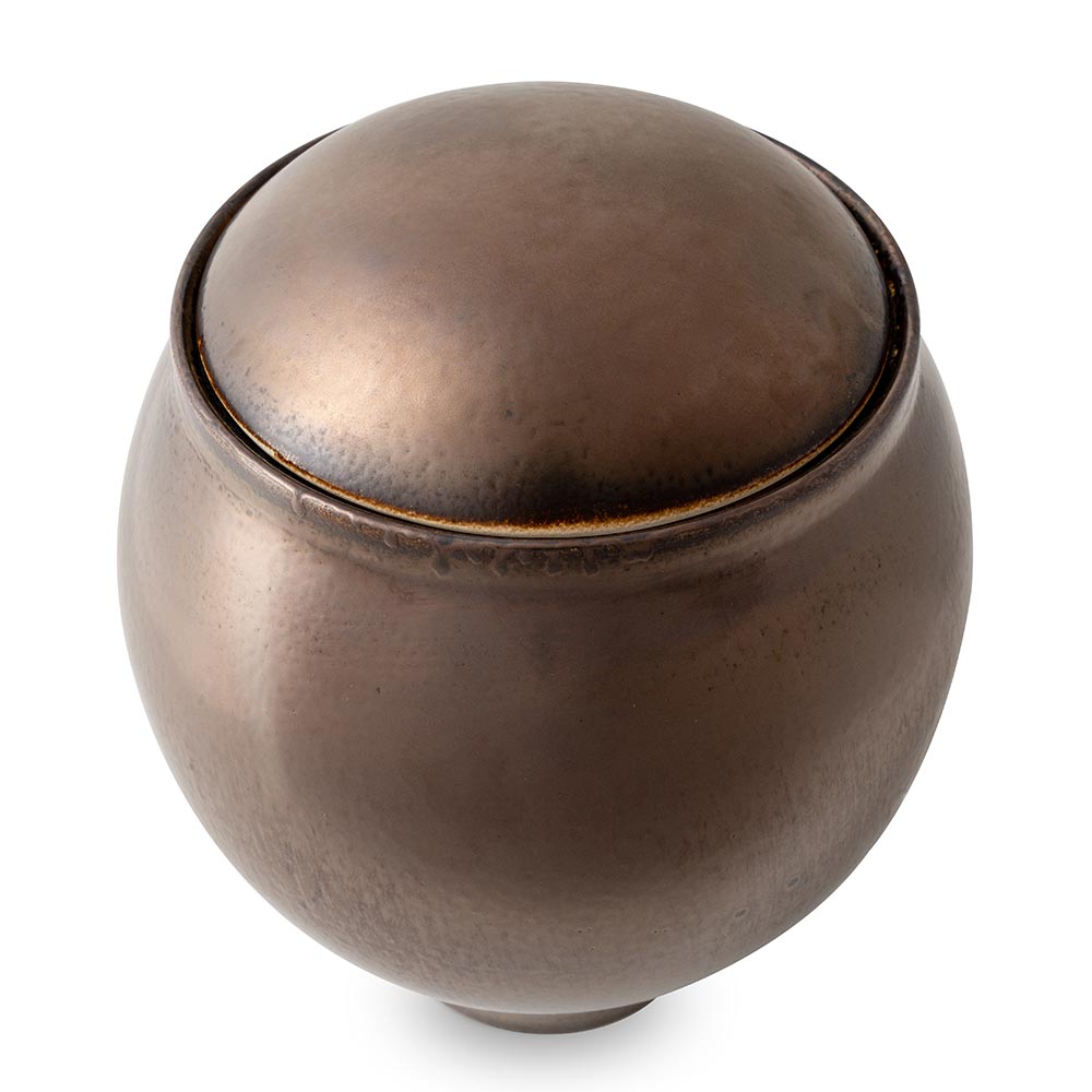 Gold Classic Cremation Urn for Ashes Top View