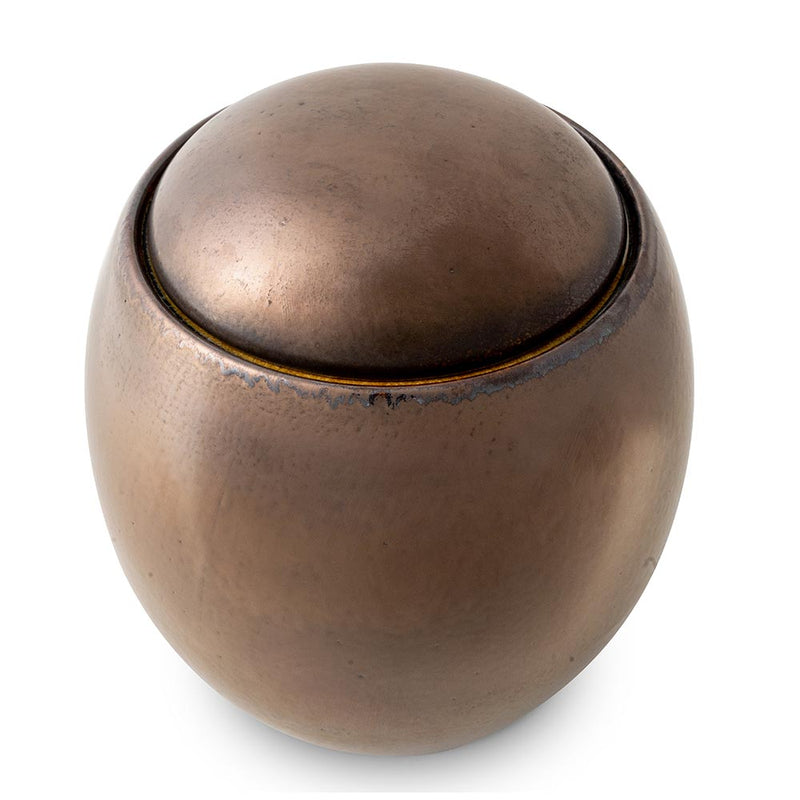 Gold Modern Cremation Urn for Ashes Top View
