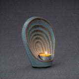 Guardian Angel Ashes Keepsake Urn in Oily Green