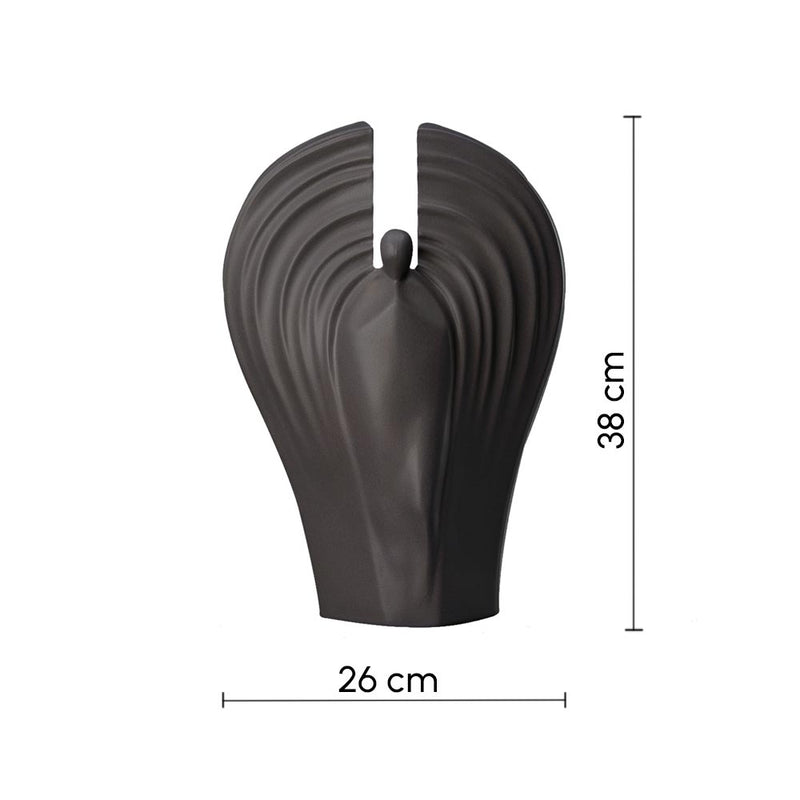 Guardian Cremation Urn for Ashes Charcoal Grey Dimensions