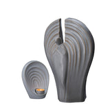 Guardian Cremation Urn for Ashes and Ashes Keepsake Urn Matching Set Beige Grey