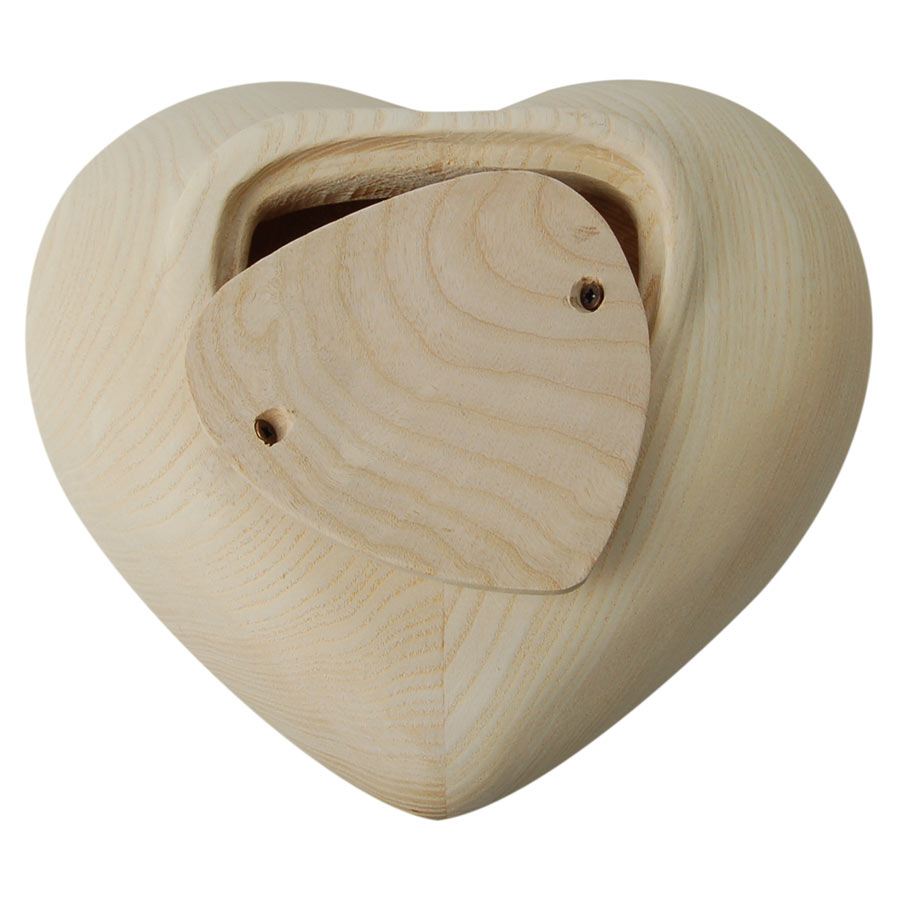 Heart Cremation Urn for Ashes Adult Bottom View
