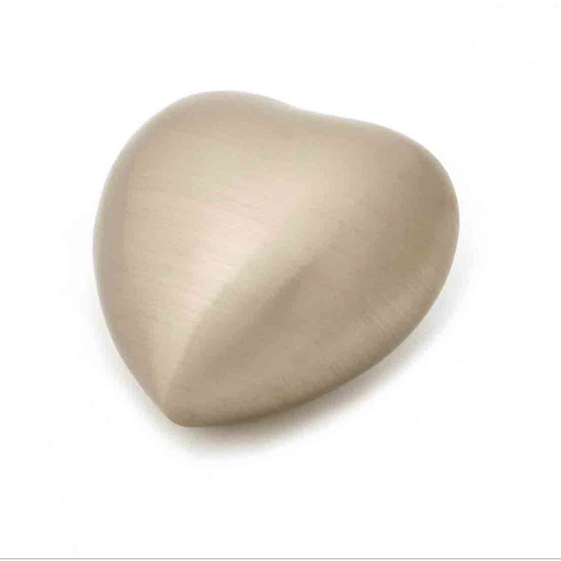 Heart Keepsake Urn for Ashes in Pewter Finish 3.5 Inches