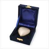 Heart Keepsake Urn for Ashes with Pewter Finish in Presentation Box